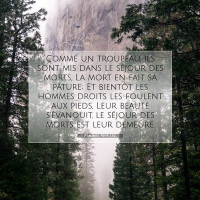 Psaumes 49:14 Verset biblique expliqué