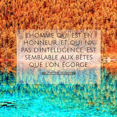 Psaumes 49:20 LSG Image du verset biblique