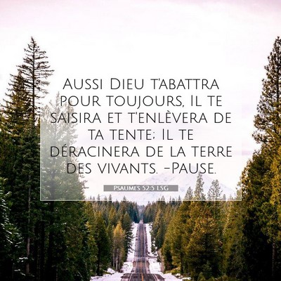 Psaumes 52:5 Verset biblique expliqué