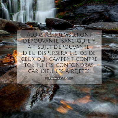 Psaumes 53:5 Verset biblique expliqué