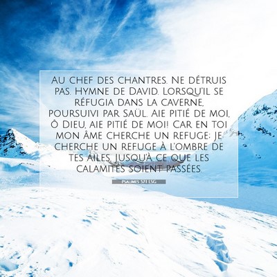 Psaumes 57:1 LSG Image du verset biblique