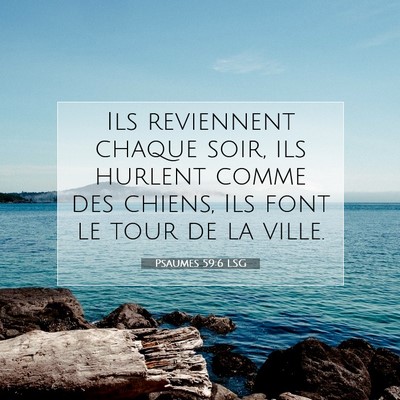 Psaumes 59:6 Verset biblique expliqué