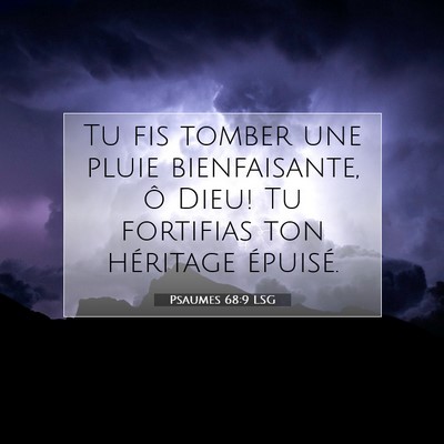 Psaumes 68:9 LSG Image du verset biblique