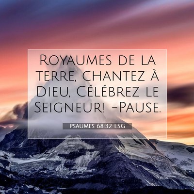 Psaumes 68:32 Verset biblique expliqué