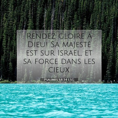 Psaumes 68:34 LSG Image du verset biblique