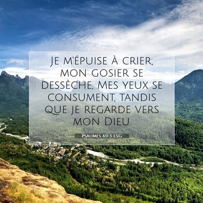 Psaumes 69:3 Verset biblique expliqué