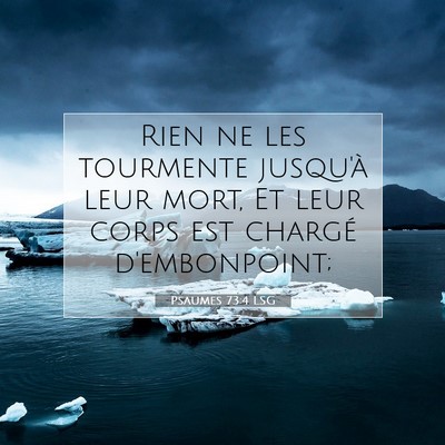 Psaumes 73:4 Verset biblique expliqué