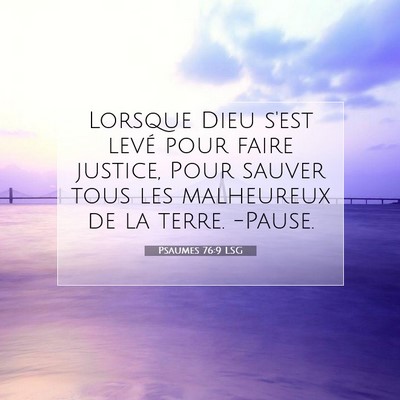 Psaumes 76:9 Verset biblique expliqué