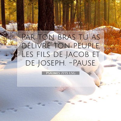 Psaumes 77:15 Verset biblique expliqué