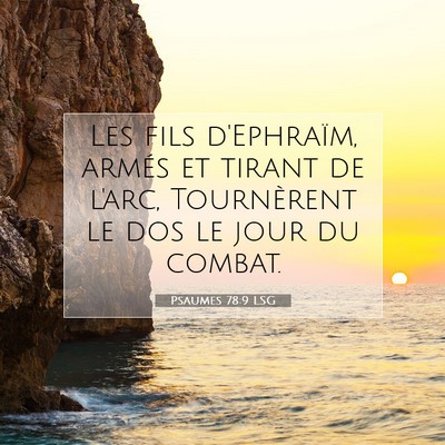 Psaumes 78:9 LSG Image du verset biblique