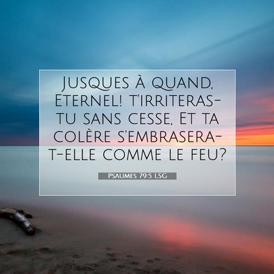 Psaumes 79:5 LSG Image du verset biblique