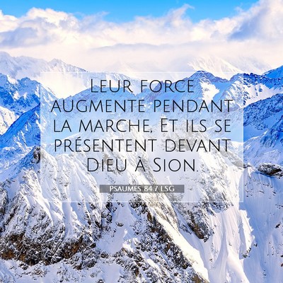 Psaumes 84:7 LSG Image du verset biblique