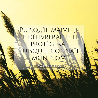 Psaumes 91:14 LSG Image du verset biblique