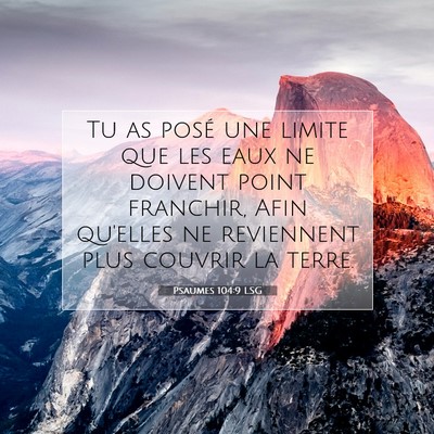 Psaumes 104:9 LSG Image du verset biblique