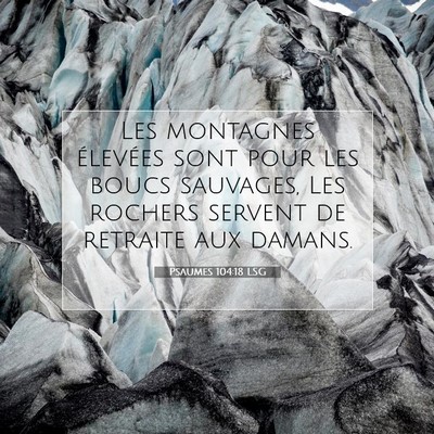 Psaumes 104:18 LSG Image du verset biblique