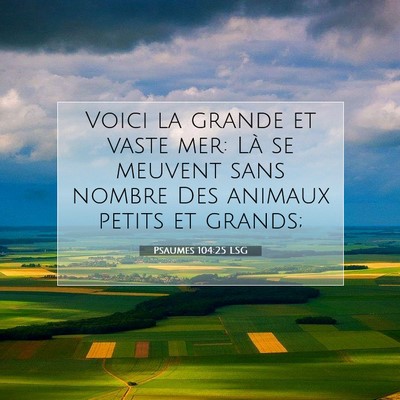 Psaumes 104:25 Verset biblique expliqué