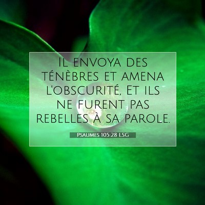 Psaumes 105:28 LSG Image du verset biblique