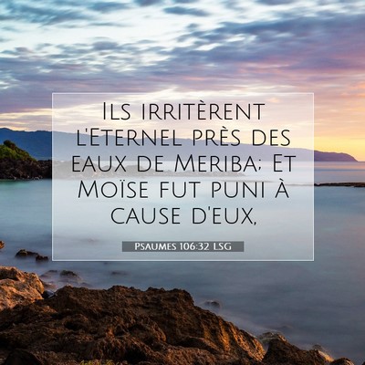 Psaumes 106:32 Verset biblique expliqué