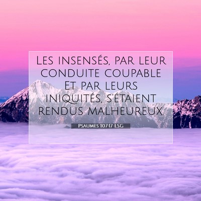 Psaumes 107:17 Verset biblique expliqué