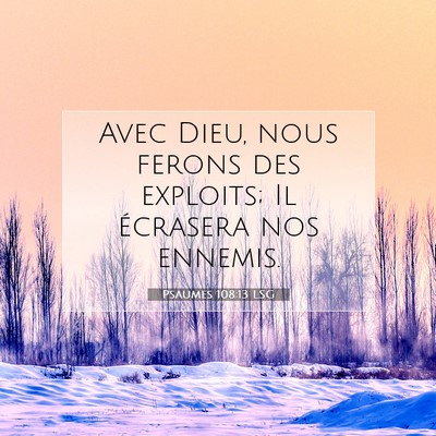 Psaumes 108:13 Verset biblique expliqué