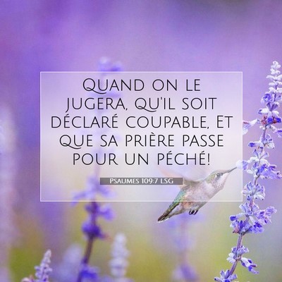 Psaumes 109:7 Verset biblique expliqué