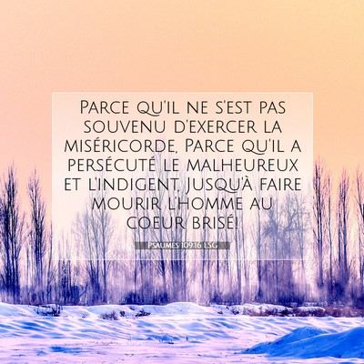 Psaumes 109:16 Verset biblique expliqué