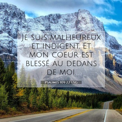 Psaumes 109:22 Verset biblique expliqué