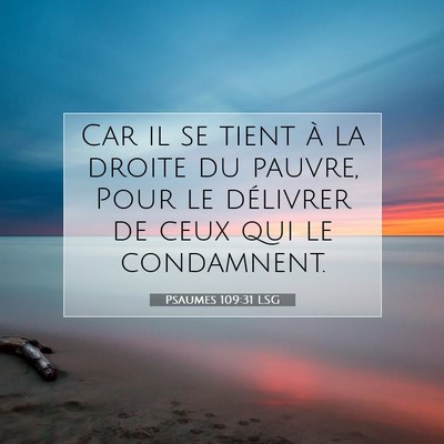 Psaumes 109:31 LSG Image du verset biblique