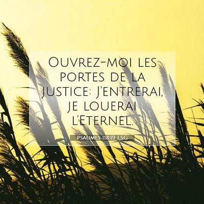 Psaumes 118:19 LSG Image du verset biblique