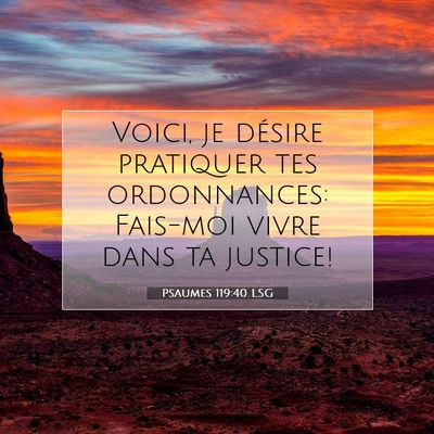 Psaumes 119:40 LSG Image du verset biblique