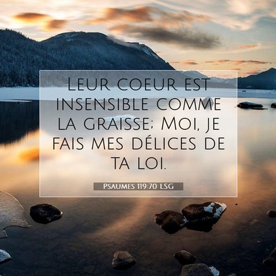 Psaumes 119:70 LSG Image du verset biblique