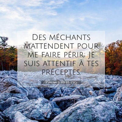 Psaumes 119:95 LSG Image du verset biblique