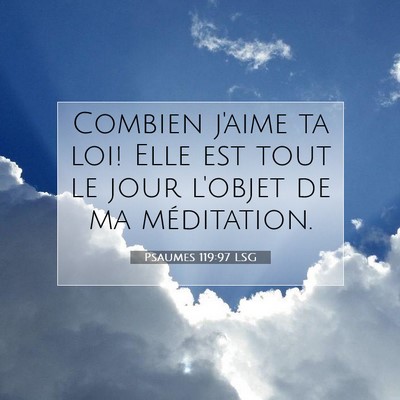 Psaumes 119:97 Verset biblique expliqué