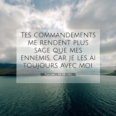 Psaumes 119:98 LSG Image du verset biblique