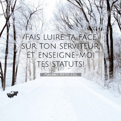 Psaumes 119:135 LSG Image du verset biblique