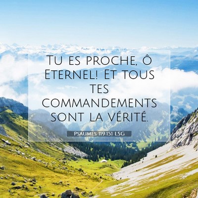 Psaumes 119:151 LSG Image du verset biblique