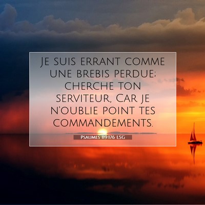 Psaumes 119:176 LSG Image du verset biblique