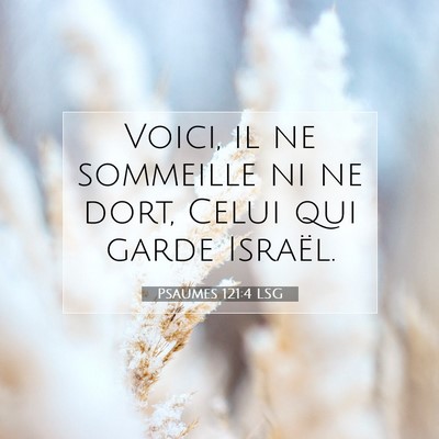 Psaumes 121:4 LSG Image du verset biblique