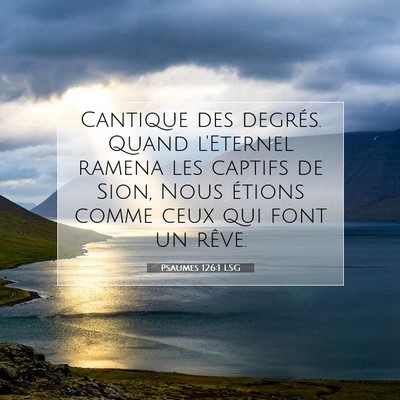 Psaumes 126:1 LSG Image du verset biblique