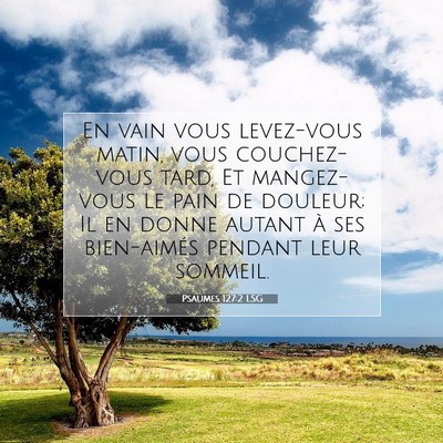 Psaumes 127:2 LSG Image du verset biblique