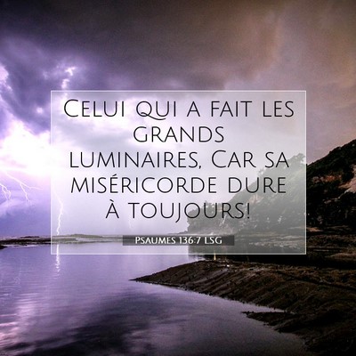 Psaumes 136:7 Verset biblique expliqué