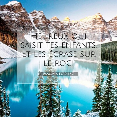 Psaumes 137:9 LSG Image du verset biblique