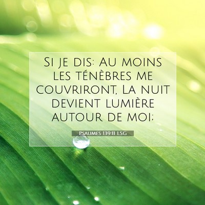 Psaumes 139:11 Verset biblique expliqué