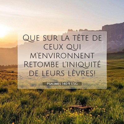 Psaumes 140:9 LSG Image du verset biblique