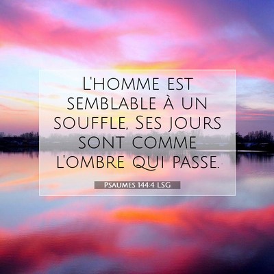 Psaumes 144:4 LSG Image du verset biblique