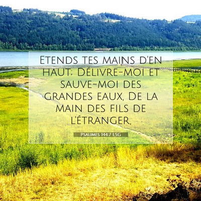 Psaumes 144:7 LSG Image du verset biblique