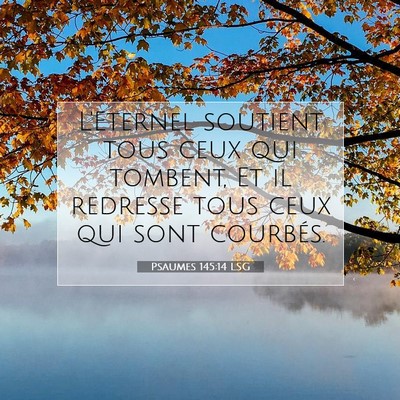 Psaumes 145:14 LSG Image du verset biblique