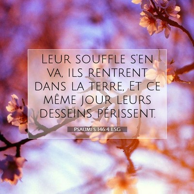 Psaumes 146:4 Verset biblique expliqué