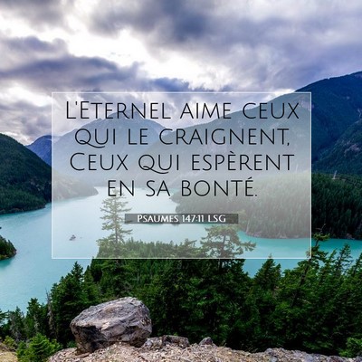 Psaumes 147:11 LSG Image du verset biblique