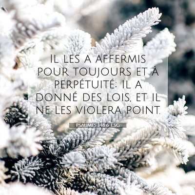 Psaumes 148:6 LSG Image du verset biblique